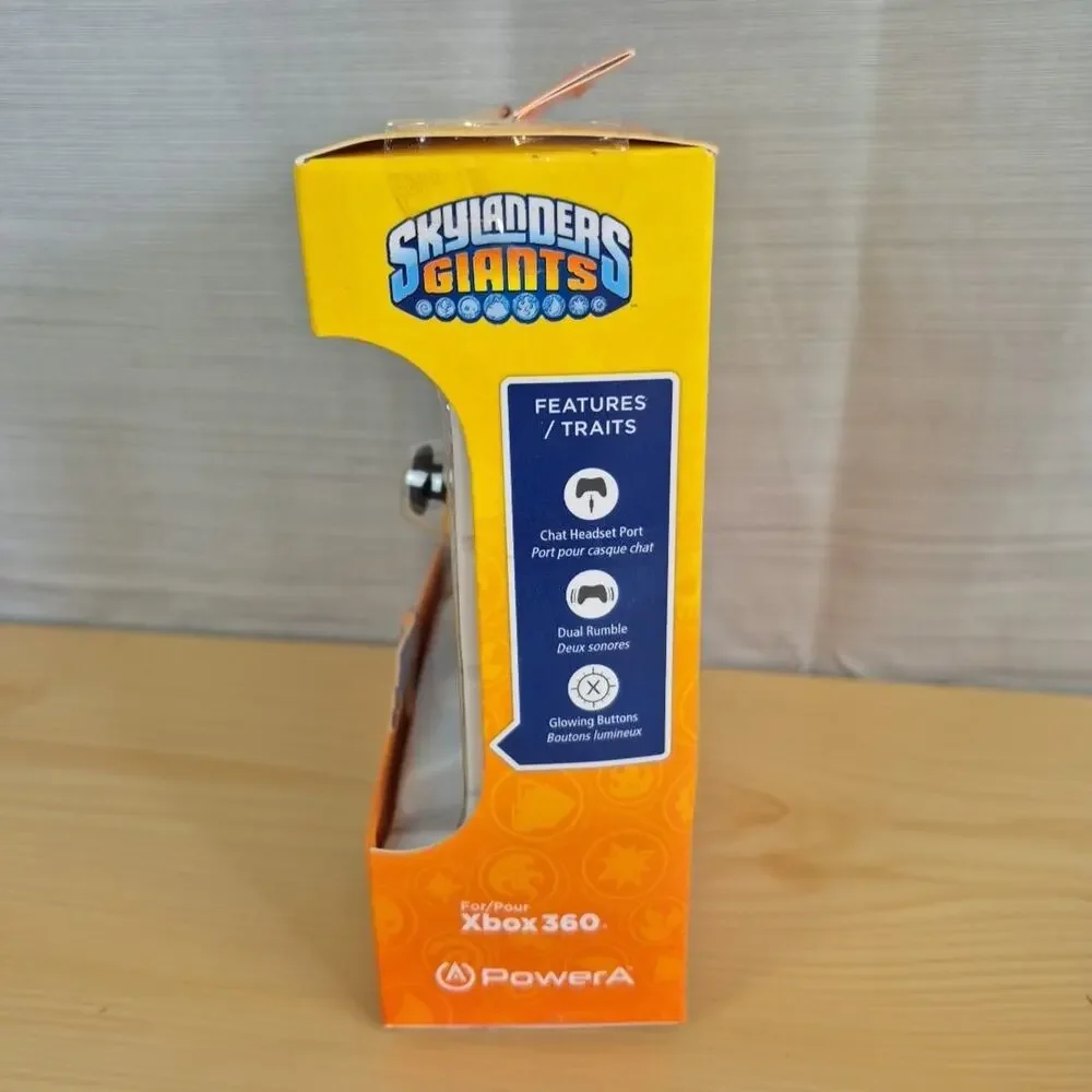 Power A Skylanders Giants Mini Pro Ex Orange Wired Controller Xbox360 RARE